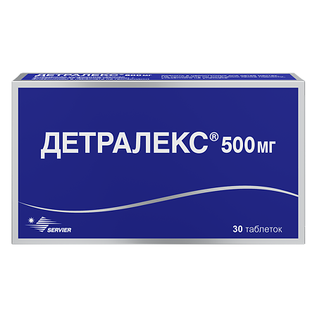 Детралекс таблетки покрыт.плен.об. 500 мг 30 шт