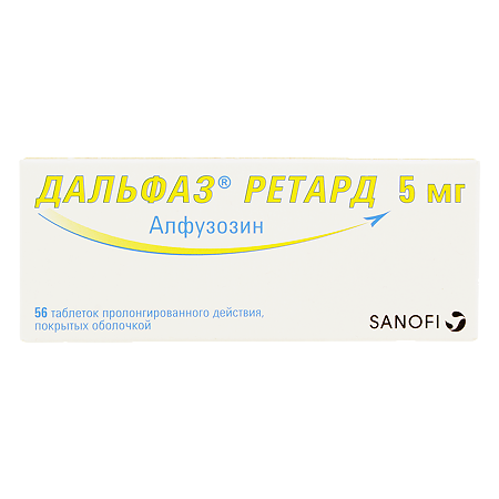 Дальфаз ретард таблетки пролонг действия покрыт.об. 5 мг 56 шт