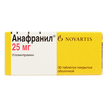 Анафранил таблетки покрыт.плен.об. 25 мг 30 шт