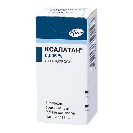 Ксалатан капли глазные 0,005 % 2,5 мл фл 1 шт