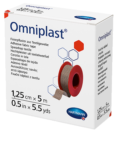 Пластырь Омнипласт/Omniplast тканевой телесного цвета 5 м х 1,25 см 1 шт