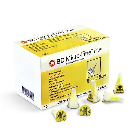 Иглы BD Micro-Fine Plus 0,30 мм (30G) х 8 мм 100 шт