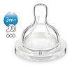 Philips Avent Соска силиконовая средний поток 3+ SCF633/27 2 шт