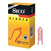 Презервативы Sico Ribbed с кольцевым рифлением 12 шт