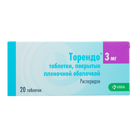 Торендо таблетки покрыт.плен.об. 3 мг 20 шт