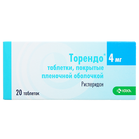 Торендо таблетки покрыт.плен.об. 4 мг 20 шт