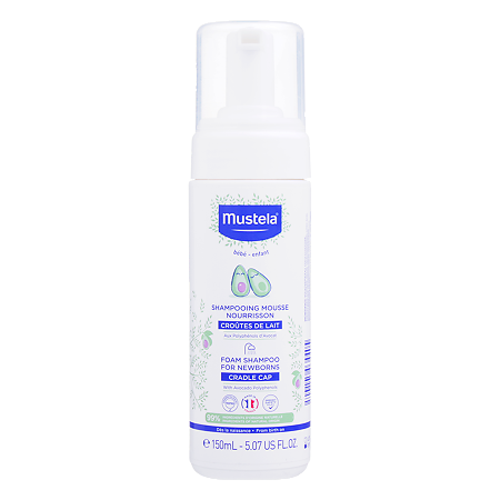 Mustela Bebe Бебе пенка-шампунь от молочных корочек для новорожденных 150 мл 1 шт