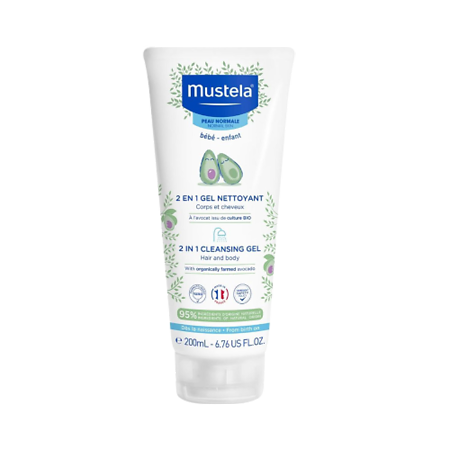 Mustela Bebe Гель-шампунь для головы и тела 2 в 1 200 мл 1 шт