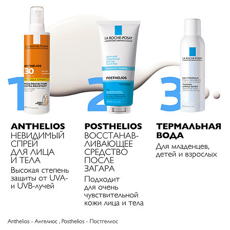 La Roche-Posay Anthelios спрей для лица и тела SPF30 200 мл 1 шт