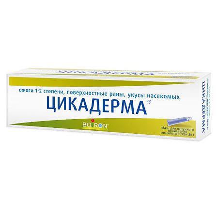 Цикадерма мазь для наружного применения гомеопатическая 30 г 1 шт