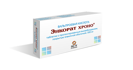 Энкорат хроно таблетки с пролонг высвобождением покрыт.плен.об. 500 мг 30 шт