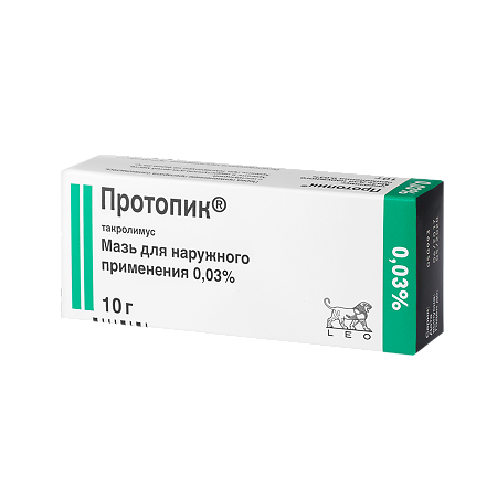 Протопик мазь для наружного применения 0,03 % 10 г 1 шт