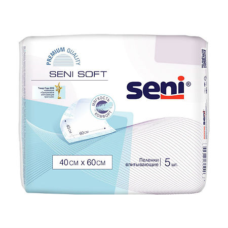 Seni Soft простыни (пеленки) 40х60 см 5 шт