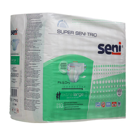 Seni Super Trio Extra Large подгузники для взрослых 10 шт