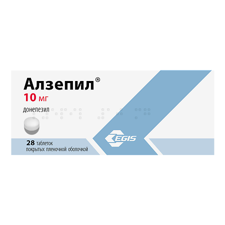 Алзепил таблетки покрыт.плен.об. 10 мг 28 шт