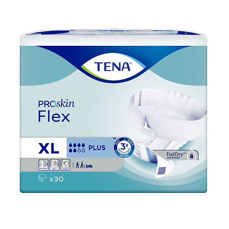 Tena Flex Plus подгузники для взрослых р. XL (105-153 см) 30 шт