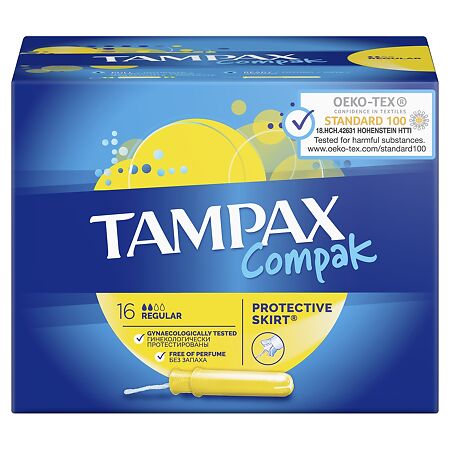 Tampax Тампоны Compak Regular 16 шт