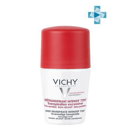 Vichy Deodorants дезодорант анти-стресс шариковый 72 ч для всех типов кожи 50 мл 1 шт