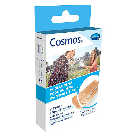 Пластырь Cosmos water-resistant водостойкий 2 размера 20 шт