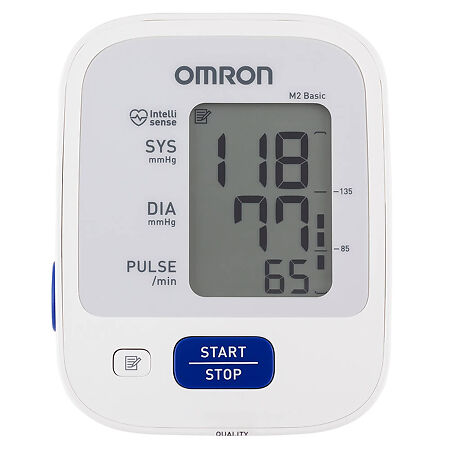 Тонометр Omron M2 Basic HEM 7121-ALRU с адаптером+универсальная манжета 22-42 см 1 шт