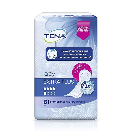 Tena Lady Extra Plus прокладки урологические 8 шт