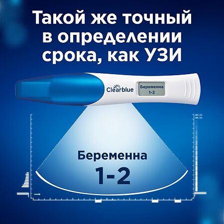 Тест для определения беременности Clear Blue цифровой 1 шт