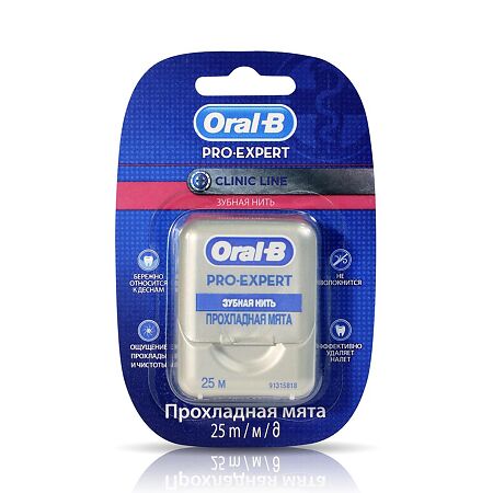 Oral-B Зубная нить Про Эксперт Клиник Лайн мятная 25 м 1 шт