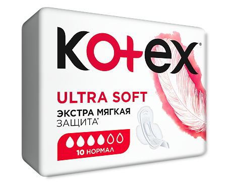 Kotex Прокладки Ultra Soft Нормал 10 шт