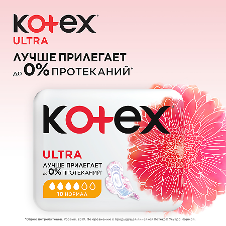 Kotex Ultra Normal прокладки поверхность сеточка 20 шт