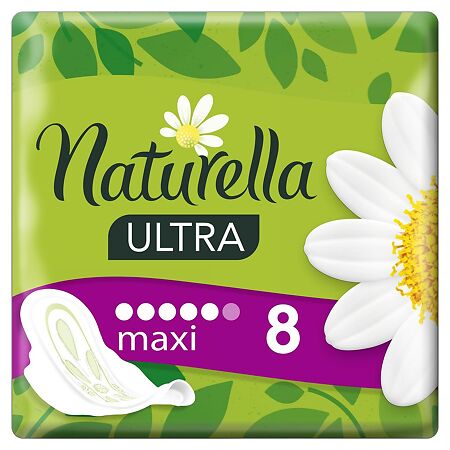 Naturella Прокладки Camomile Ultra Maxi с крылышками 8 шт