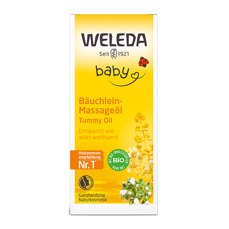 Weleda Детское масло для массажа животика для младенцев 50 мл 1 шт