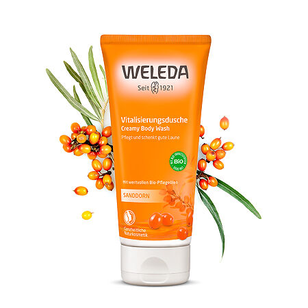 Weleda Облепиха гель для душа тонизирующий 200 мл 1 шт