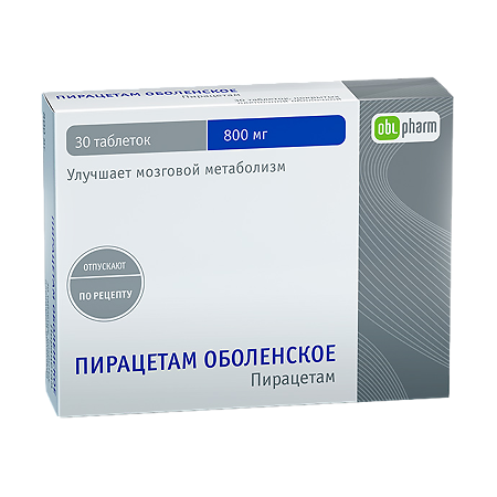 Пирацетам таблетки покрыт.плен.об. 800 мг 30 шт