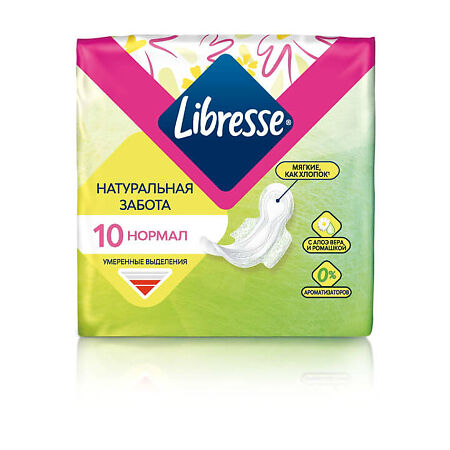 Libresse Natural Care Прокладки гигиенические Normal 10 шт