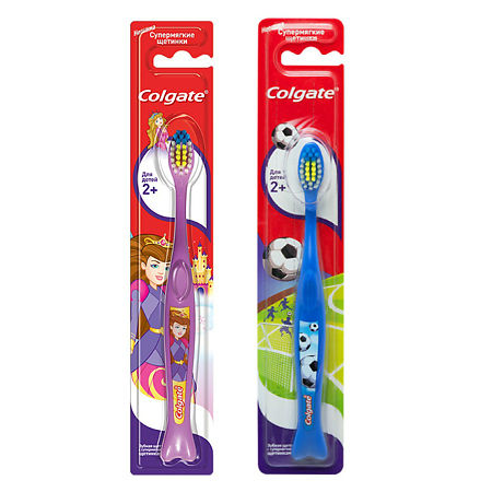 Colgate Зубная щетка детская супермягкие щетинки от 2 лет 1 шт