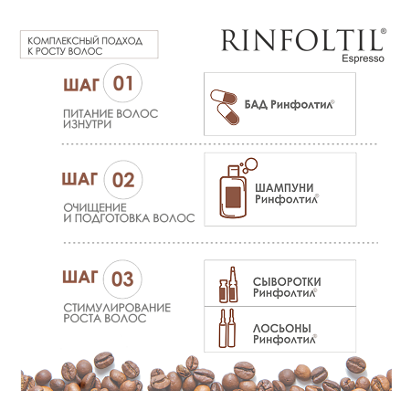 Ринфолтил Эспрессо Усиленная формула ампулы для мужчин с кофеином амп 10 мл 10 шт