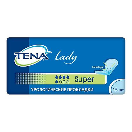 Tena Lady Super прокладки урологические 15 шт