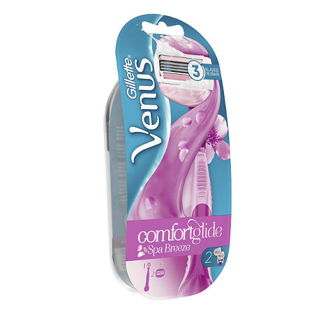 Gillette Venus Spa Breez станок с 2 сменными кассетами 1 уп