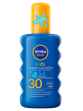 Nivea Sun Солнцезащитный спрей детский увлажняющий SPF30 200 мл 1 шт