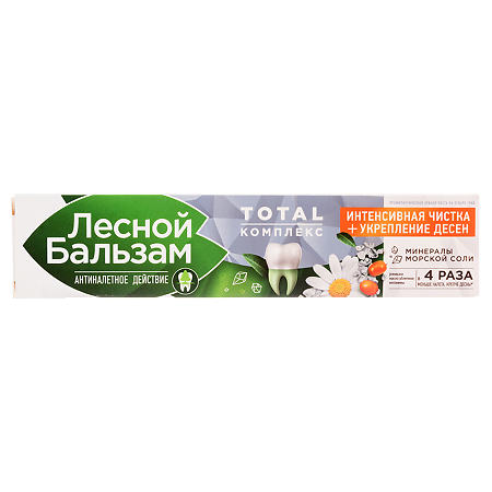 Лесной Бальзам Зубная паста экстракт ромашки облепихи 75 мл 1 шт