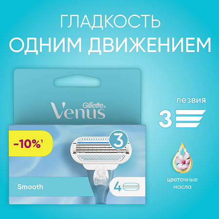 Gillette Venus кассеты 4 шт