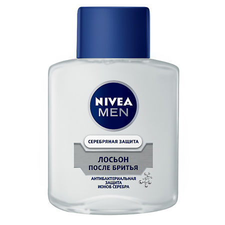 Nivea Men Лосьон после бритья Серебряная защита 100 мл 1 шт