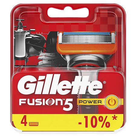 Gillette Fusion Power Сменные кассеты 4 шт