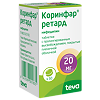 Коринфар ретард таблетки с пролонг высвобождением покрыт.плен.об. 20 мг 50 шт