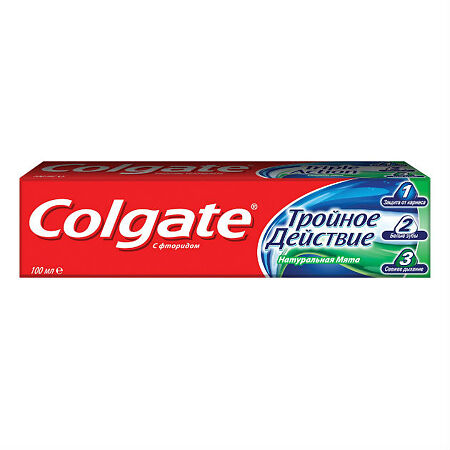 Colgate Зубная паста Тройное действие 100 мл 1 шт