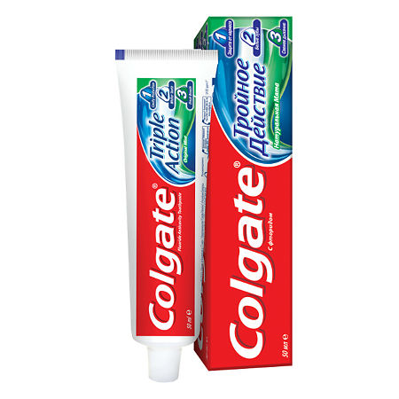 Colgate Зубная паста Тройное действие 50 мл 1 шт