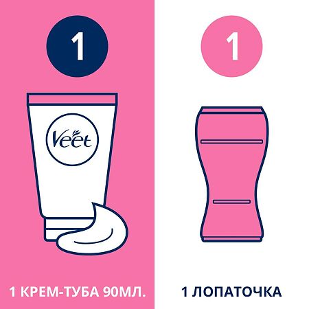 Veet крем для депиляции с ароматом бархатной розы 90 мл 1 шт