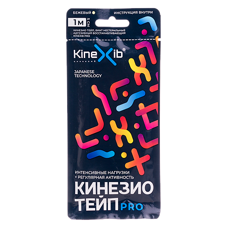 Тейп Кинексиб PRO бежевый 5 см х 1 м 1 шт