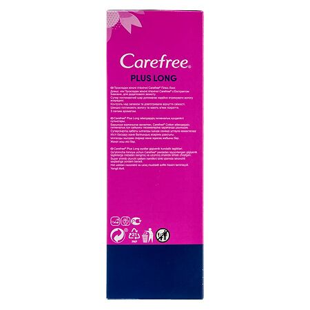 Carefree Plus Long салфетки (прокладки) ежедневные 24 шт