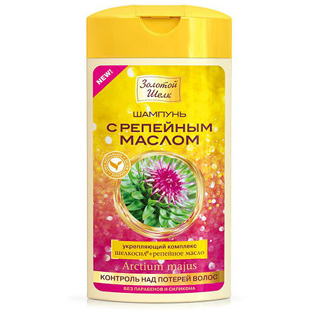 Золотой Шелк Шампунь Контроль над потерей волос с репейным маслом 250 мл 1 шт